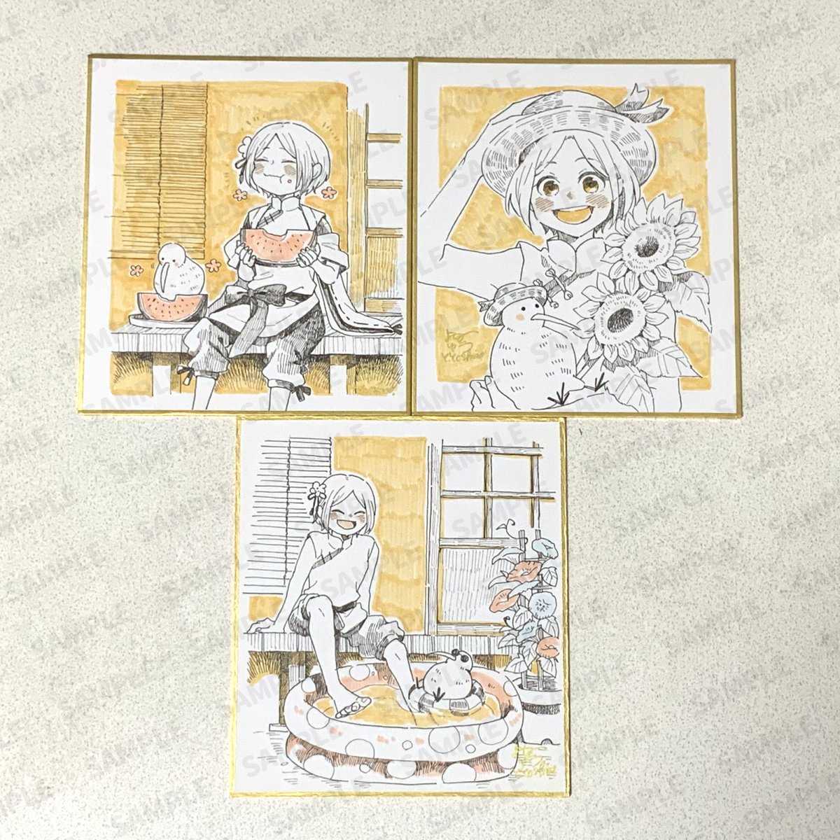 展示本日からです！
今回ドローイング作品3点も置いていただいてます✨ 
#IYN