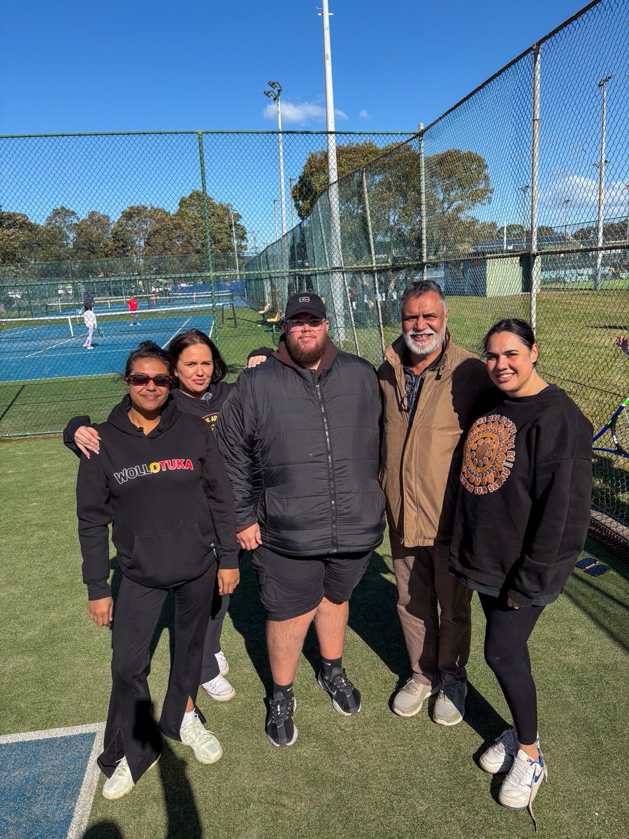 nswalc's tweet photo. Great to be at the Joanne Weeks NAIDOC Tennis Day in Newcastle. Seeing all the dhalayi guru out and enjoying the day with the Awabakal LALC team is what NAIDOC is about, the Next Generation: Strength, Vision &amp; Legacy".

#NAIDOC2025 #NAIDOCWeek #StrengthVisionLegacy https://t.co/7pjgzgPydV