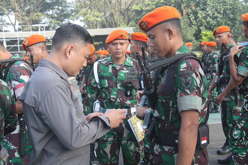 Danyonko 464 Kopasgat Berikan Pengarahan Tentang Bahaya Dan Tekankan Larangan Keras Judi Online