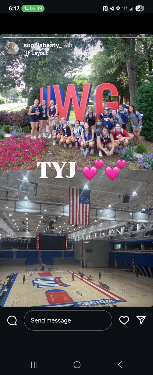 Sosohoops's tweet photo. SoSo & the Apalachee High Varsity Volleyball Team is getting some quality bonding time in at the University of West Georgia camp! #cheenation #clawsout #defendtheden #volleyball #girlsvolleyball #varsityvolleyball #sosospikes #apalachee #apalacheestrong #barrow #barrowstrong #lovewillprevail #sophiabeaty #sosohoops #ncaa