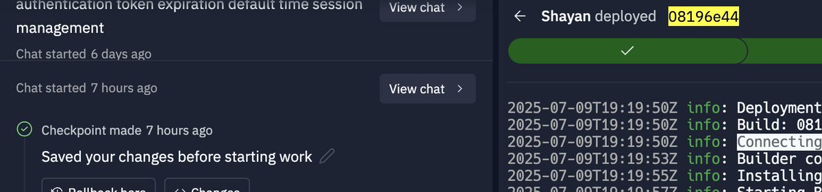 Shayan Mashatian (@shayanrm) on Twitter photo Hey <a href="/ReplitSupport/">Replit Support</a> Is there a way to find the exact rollback entry in the chat history for the latest production deployment? I want to roll back to the point where I deployed a version. How do I find it?! Hey <a href="/ReplitSupport/">Replit Support</a> Is there a way to find the exact rollback entry in the chat history for the latest production deployment? I want to roll back to the point where I deployed a version. How do I find it?!