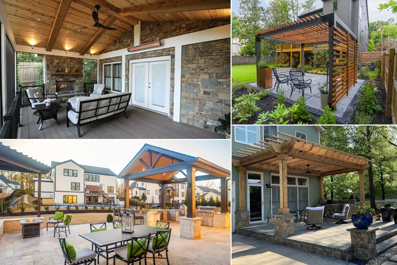 PatriccPetti's tweet photo. Build a modern pergola roof for year-round enjoyment—perfect for relaxing, working, or dining outdoors. 🌧️🌞

#Hardscaping #Pergola #OutdoorLiving #LuxuryRoofing #BackyardGoals
 https://t.co/6ZH6LD665i https://t.co/fryecBXT0W