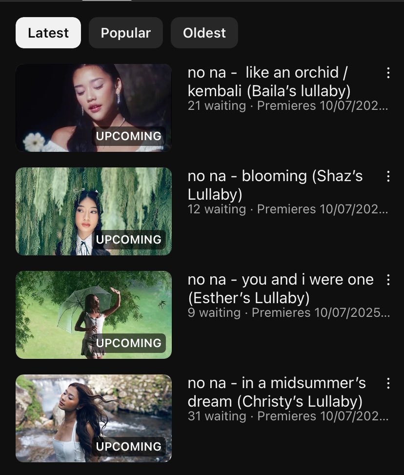 nonapics_'s tweet image. no na for lullaby ♡
🐚 Baila : like an orchid / kembali
🌻 Shaz : blooming
🌞 Esther : you and i were one
🌊 Christy : in a midsummer's dream