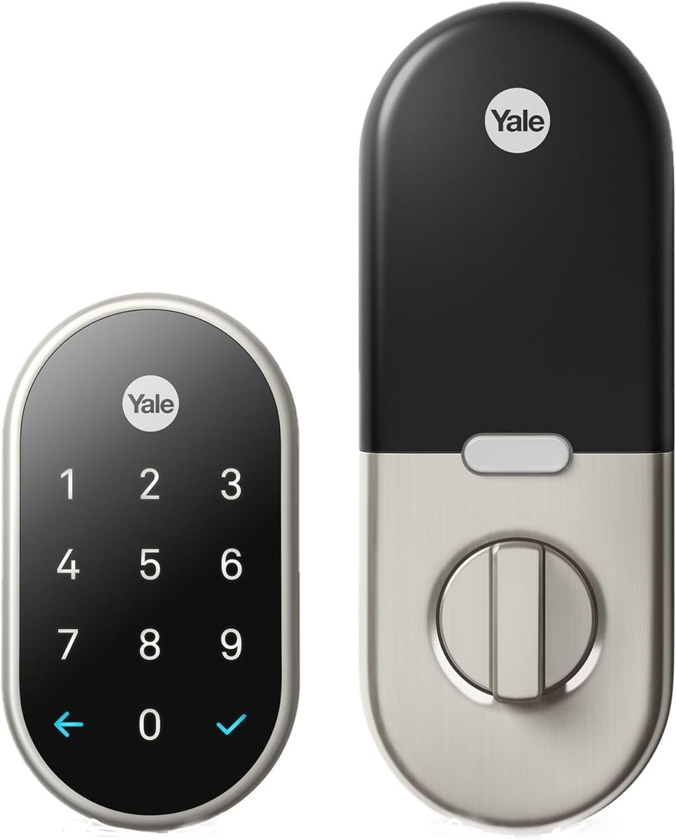 Google Nest x Yale Lock - Tamper-Proof Smart Lock for Keyless Entry - Keypad Deadbolt Lock for Front Door - Satin Nickel !

$196.99 (WAS $299.99)

amazon prime deals!

amzn.to/4lqHK0q #ad