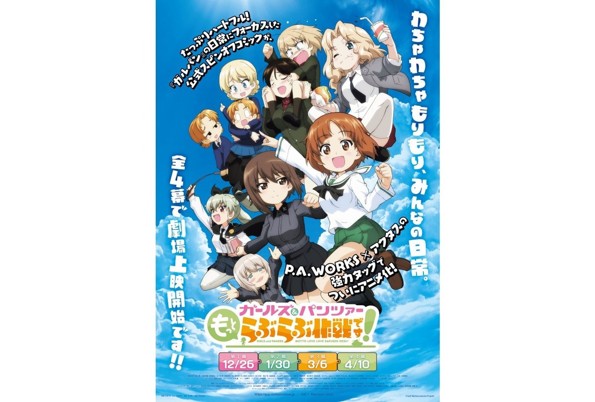 ガールズ&パンツァー ガルパン ストラップ 劇場版 キャンペーン限定 激