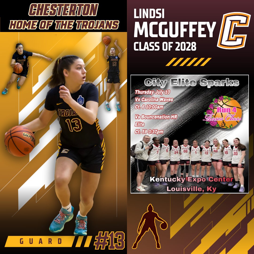 Coach Candy Wilson (@coachcwilson) on Twitter photo Keep your eyes on <a href="/ChestertonHS/">Chesterton High</a> young gun <a href="/LindsiMcGuffey/">Lindsi McGuffey</a> and her lights-out 3-point shot this weekend at the <a href="/TFNsRun4Roses/">TFN's Run 4 Roses</a> !💦🔥 <a href="/CHS__Trojans/">Chesterton Athletics</a> Keep your eyes on <a href="/ChestertonHS/">Chesterton High</a> young gun <a href="/LindsiMcGuffey/">Lindsi McGuffey</a> and her lights-out 3-point shot this weekend at the <a href="/TFNsRun4Roses/">TFN's Run 4 Roses</a> !💦🔥 <a href="/CHS__Trojans/">Chesterton Athletics</a>