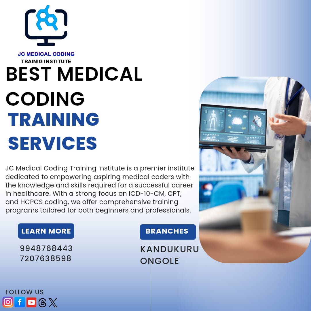 jcmedicalcoding's tweet image. "💡 From beginner to professional, we shape coders for tomorrow’s healthcare. Join JC Medical Coding today!"
#CertifiedCoder #Medical coding Training #JCInstitute