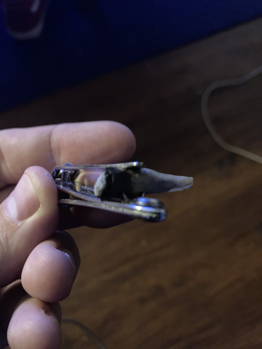 In a pinch your nail clippers can double as a roach clip #protip