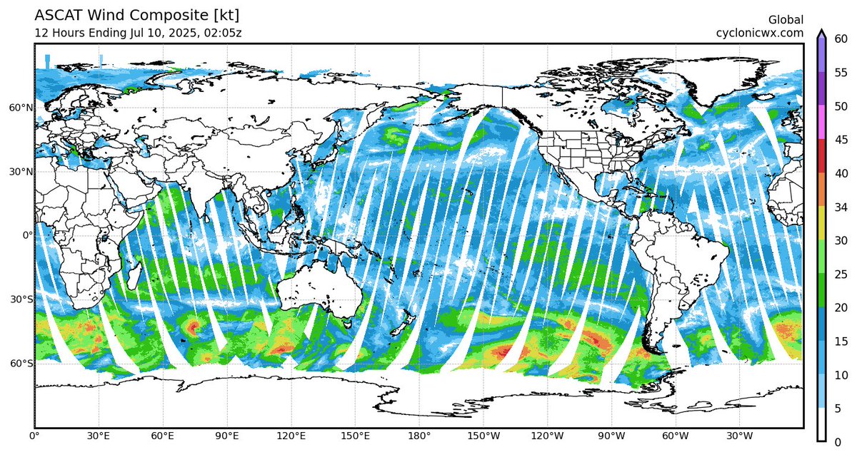 cyclonicwx's tweet image. Strong westerly winds in the Arabian Sea per ASCAT. I imagine these winds have been persistent, leading to its water becoming cooler than average thanks to upwelling