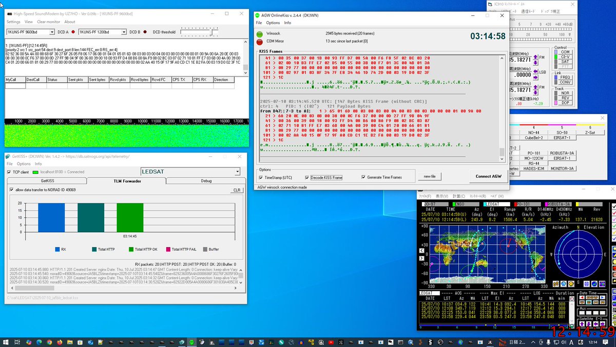 LEDSAT  0308UTC
