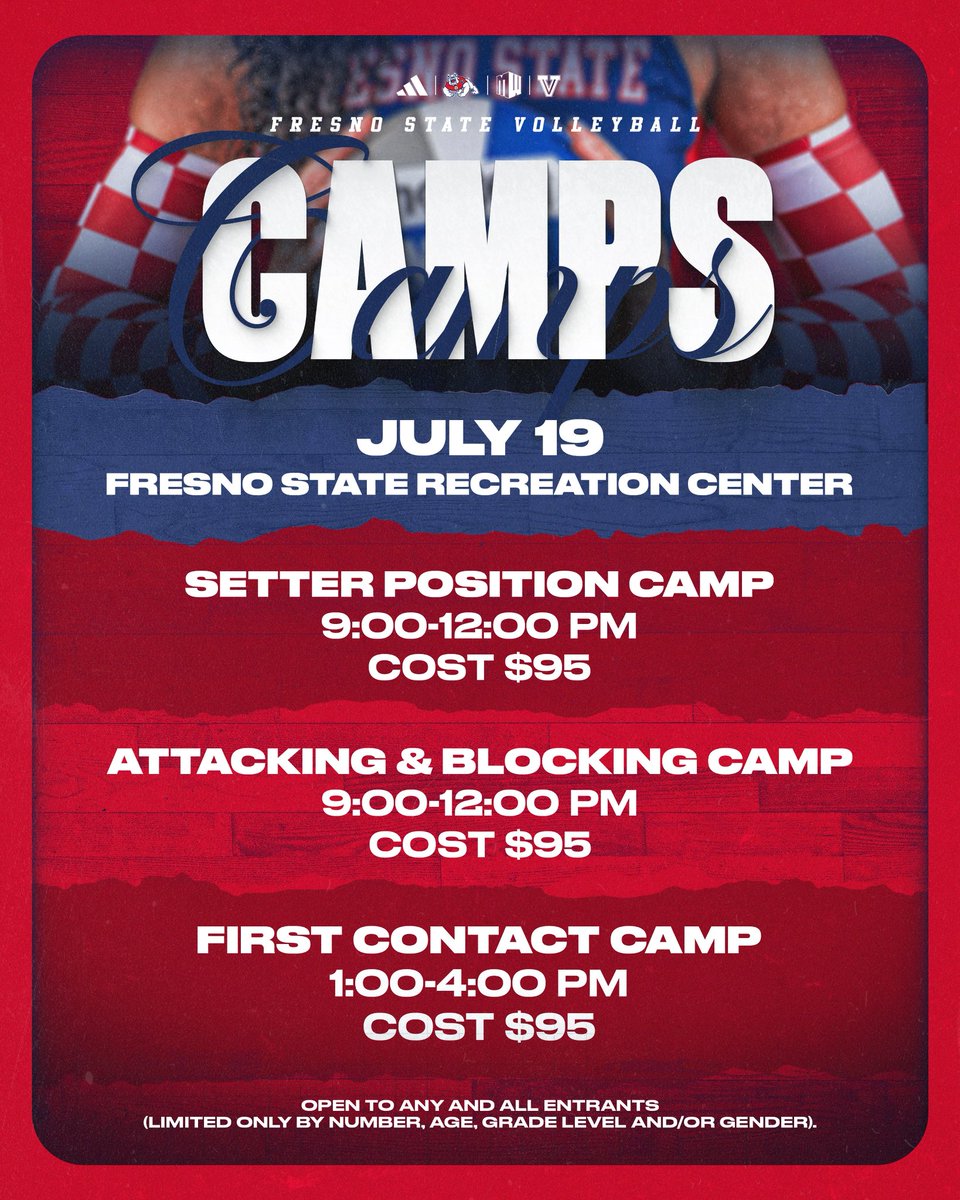 FresnoStateVB's tweet image. 🚨 new camps added!🚨 

Register at the link in our bio‼️🔗 

#DoHardBetter
