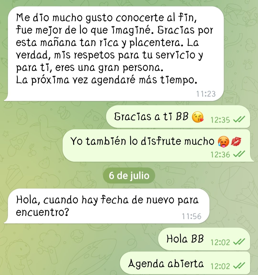 Me encanta que la pasen tan Deli como yo 🥵 💦 
AGENDA ABIERTA EN PUEBLA 
1 Y 2 DE AGOSTO EN 📍CDMX 
💲💲💲💲💲
📱t.me/SERENAPETTITE