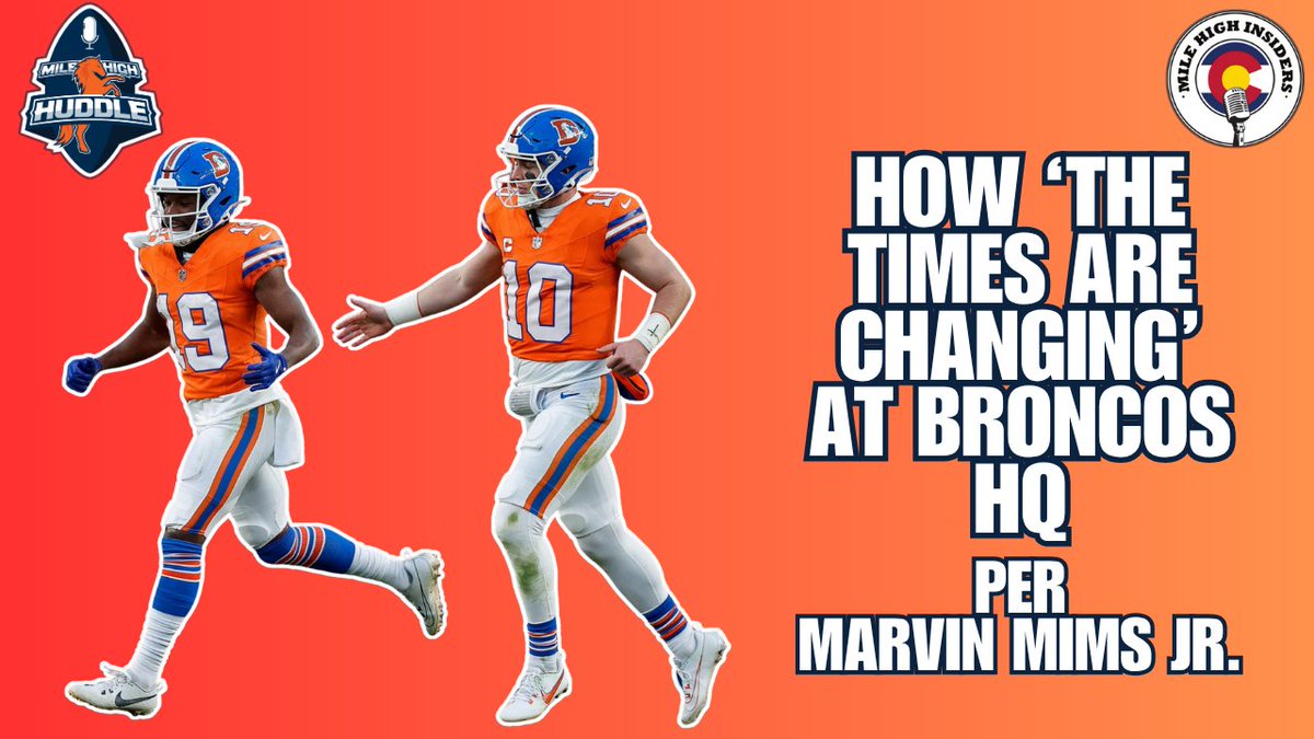 Mile High Huddle (@milehighhuddle) on Twitter photo PODCAST: <a href="/LukePattersonLP/">Luke Patterson</a> & <a href="/ThomasHallNFL/">Thomas Hall</a> break down:
• How the times are changing according to Marvin Mims Jr.
• Latest #Broncos news & buzz
LISTEN via <a href="/MHI_Pod/">Mile High Insiders Pod</a>: redcircle.com/shows/41109814…
YouTube📺: youtube.com/live/j7H53_DSX…
SUBSCRIBE: bit.ly/MHHSubPod PODCAST: <a href="/LukePattersonLP/">Luke Patterson</a> & <a href="/ThomasHallNFL/">Thomas Hall</a> break down:
• How the times are changing according to Marvin Mims Jr.
• Latest #Broncos news & buzz
LISTEN via <a href="/MHI_Pod/">Mile High Insiders Pod</a>: redcircle.com/shows/41109814…
YouTube📺: youtube.com/live/j7H53_DSX…
SUBSCRIBE: bit.ly/MHHSubPod