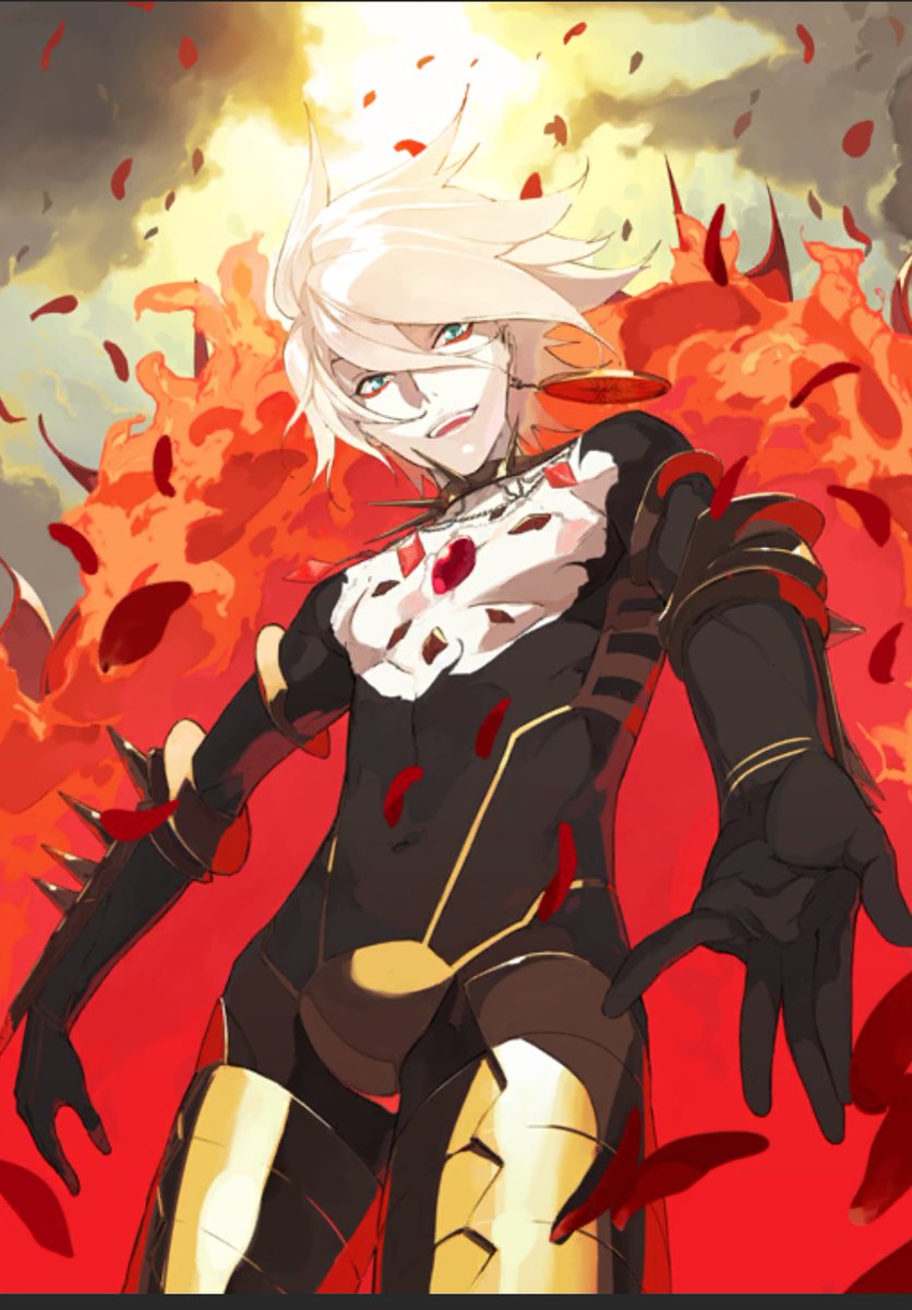 インドラアルジュナ親子が脳を焼かれたカルナさんの微笑みがこちらになります。