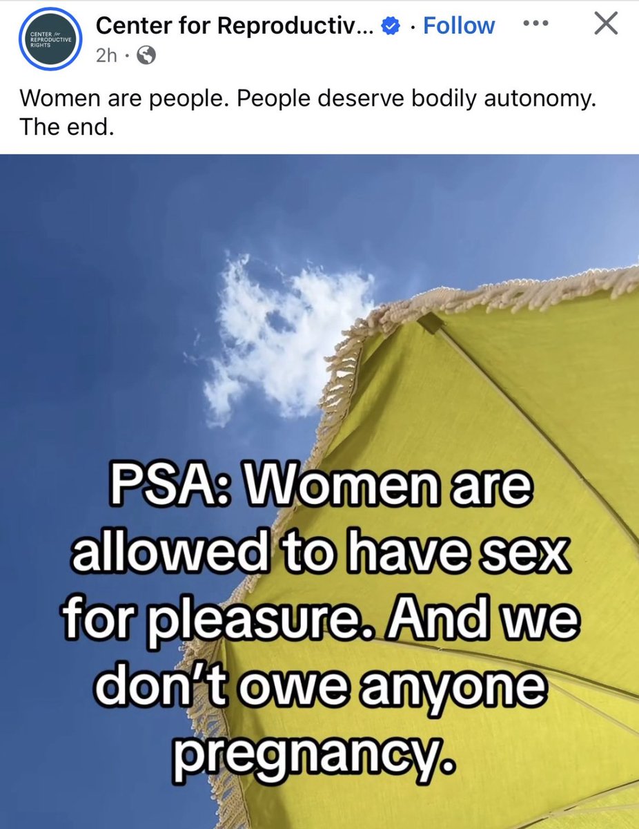 HEADS UP: Your desire to seek pleasure is not an absolute right...meaning you can't kill just because you want an orgasm.