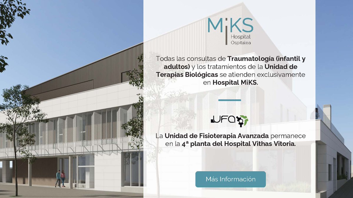 Hospital_MiKS's tweet photo. 🏨💪 Seguimos avanzando en la integración progresiva de los servicios del #HospitalMiKS. En esta ocasión, el equipo de UTBA (Unidad de Terapia Biológica Avanzada) atenderá a los pacientes a partir del 14 de Julio en nuestras nuevas instalaciones. 👉 https://t.co/fAyQwtKhUx https://t.co/clrTNT0JcQ