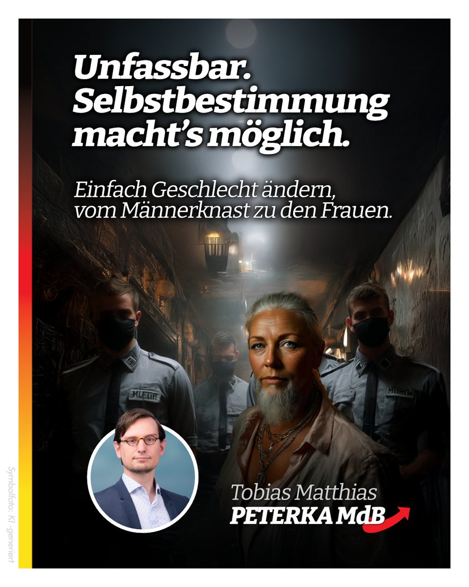 TobiasMPeterka's tweet image. Absurd! Wovor Kritiker warnten, wird jetzt Realität: Das Gesetz wird gezielt missbraucht. Wer solche Lücken schafft, gefährdet Frauen. NiUS chk.me/GZ51K3x