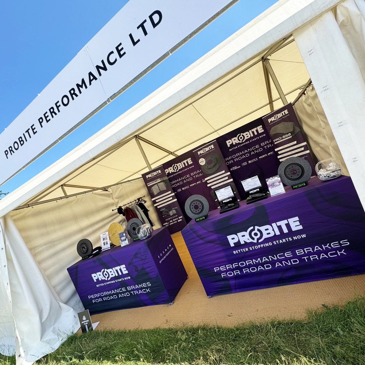 We're all set up and ready to roll at the Goodwood Festival of Speed! 
Come find us at Stand 125 in the Trade Village! We’ve got an exciting range of products, merchandise, and plenty of freebies waiting for you.
#GoodwoodFOS #FestivalOfSpeed #Probite #Goodwood2025