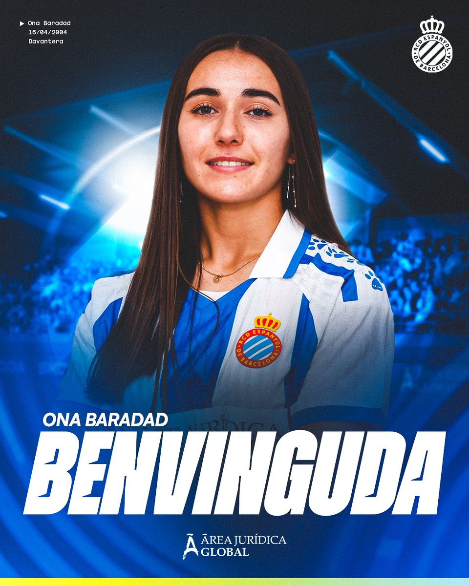 RCD Espanyol Femení (@rcdefemeni) on Twitter photo 𝐎𝐍𝐀 𝐁𝐀𝐑𝐀𝐃𝐀𝐃, nova jugadora del #RCDEFem!
Benvinguda a la teva nova casa, <a href="/onaabaradad/">Onabaradad</a>! ⚪️🔵 𝐎𝐍𝐀 𝐁𝐀𝐑𝐀𝐃𝐀𝐃, nova jugadora del #RCDEFem!
Benvinguda a la teva nova casa, <a href="/onaabaradad/">Onabaradad</a>! ⚪️🔵