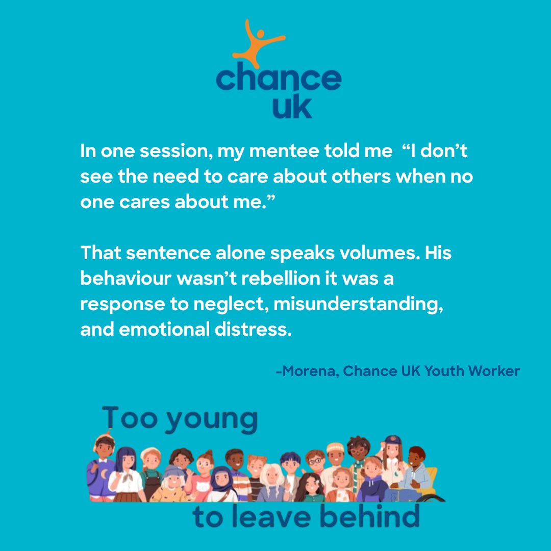 One of our Youth Worker's, Morena, shares powerful insights from the frontline of mentoring and working with children at risk of exclusion. Read Morena’s reflections on what it really means to hear young voices and why early support matters. 🔗chanceuk.com/news/listening…