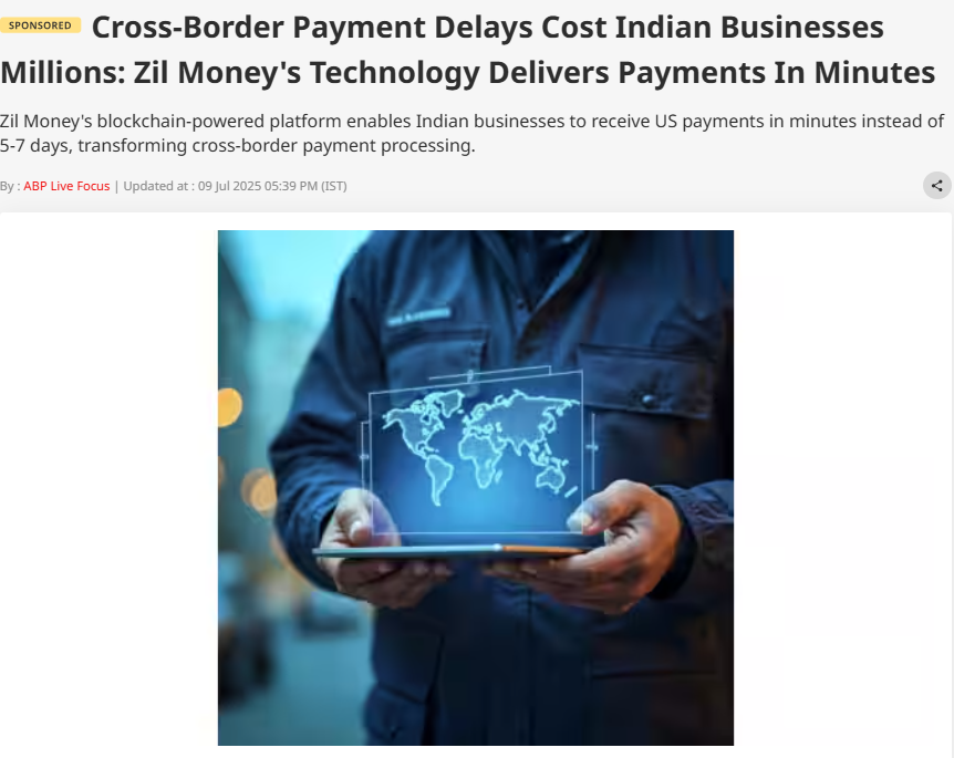 block_chaintime's tweet image. Cross-Border Delays Costing Indian Businesses Millions?

Zil Money is changing the game—US payments now arrive in minutes, not days, thanks to its blockchain-powered platform. 🚀

#BlockchainPayments #DecentralizeEducation #CryptoForBusiness #Web3Finance #Blockchainevolution