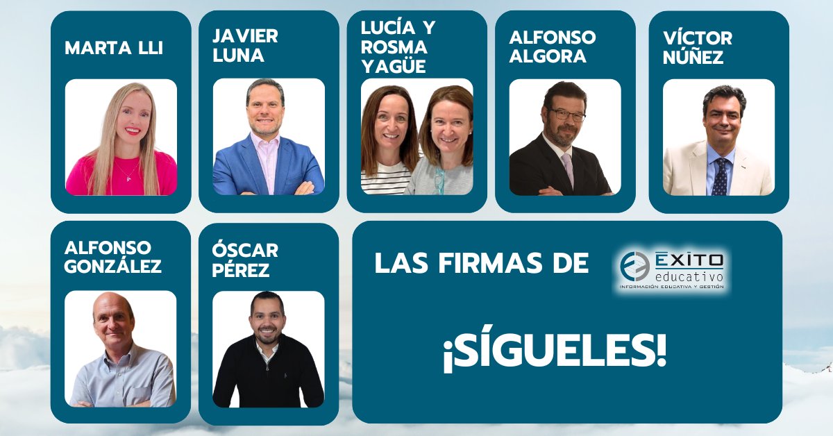 Exito_Educativo's tweet image. ¿Qué piensan las voces más influyentes del sector educativo? En la sección Firmas de ÉXITO EDUCATIVO, encontrarás artículos de expertos en todas las áreas de la educación
🔗 exitoeducativo.net/firmas-experto…
#lasfirmasdeéxitoeducativo
@Vic_Nunez_ @algonhermen @oscarp347 @algoraalfonso