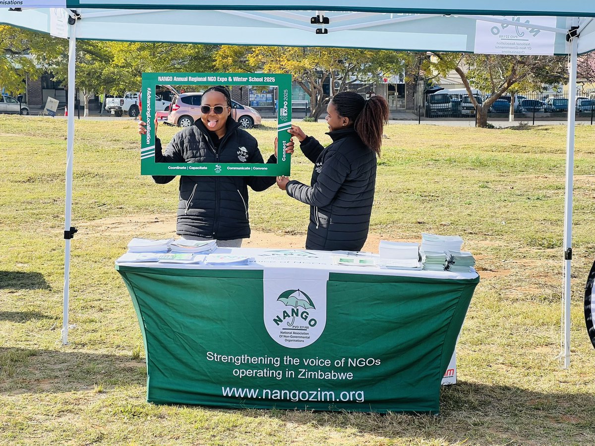 🎉 We’re live in Mutare at Meikles Park for the NANGO Eastern Region NGO Expo &amp; Winter School 2025!
📍 Theme: Localisation as a Game Changer: CSOs Advancing Local Solutions for Development Effectiveness”
💡 Learn about the work of NGOs &amp; the compliance requirements under the