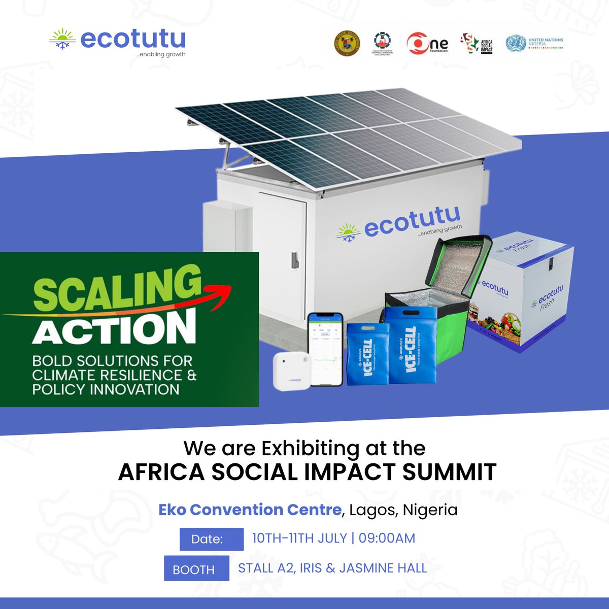 ecotutu's tweet image. We’re live at ASIS happening today at Eko Hotel! 
Come through and check out our eco-friendly cooler bags in person.❄️

If distance has been holding you back, this is your chance.
Don’t miss it!

#EcotutuAtASIS #ASIS2025 #EnablingGrowth #ColdStorageNigeria #EkoHotelLagos