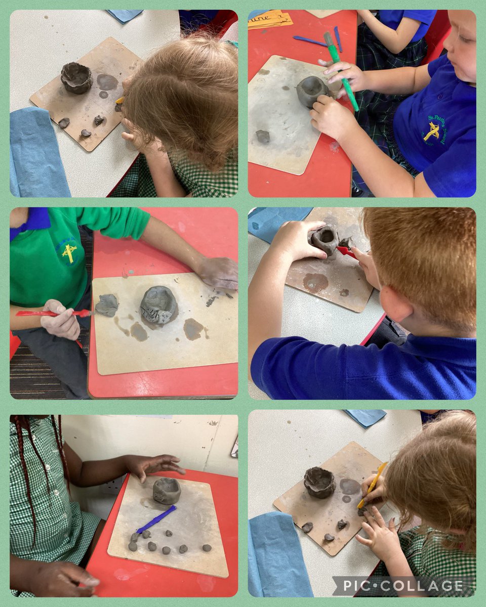 C Weall (@u2stbernadette) on Twitter photo The children have been practising using the ‘score and slip’ clay joining technique to create their own pinch pot. They also decorated their pinch pots by joining clay shapes.
<a href="/stpatsrochdale/">St Patrick's RC Primary</a> <a href="/STOC_CAT/">St Teresa of Calcutta CAT</a> The children have been practising using the ‘score and slip’ clay joining technique to create their own pinch pot. They also decorated their pinch pots by joining clay shapes.
<a href="/stpatsrochdale/">St Patrick's RC Primary</a> <a href="/STOC_CAT/">St Teresa of Calcutta CAT</a>
