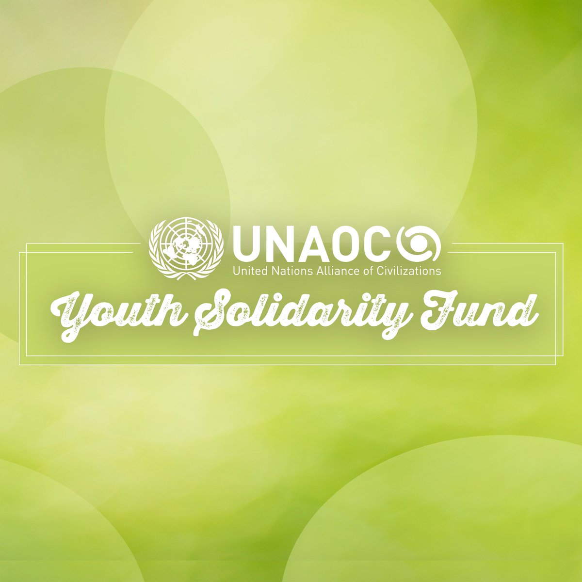 UNinLibya's tweet image. 📣 Calling all youth-led orgs! Applications are open for the UNAOC Youth Solidarity Fund!
✅ Apply by 15 August to get ⬇️
💵 Up to $25k in seed funding
🤝 Capacity-building & mentoring
🎉 Global platform to amplify your impact
👉 apply.unaoc.org/youthsolidarit…