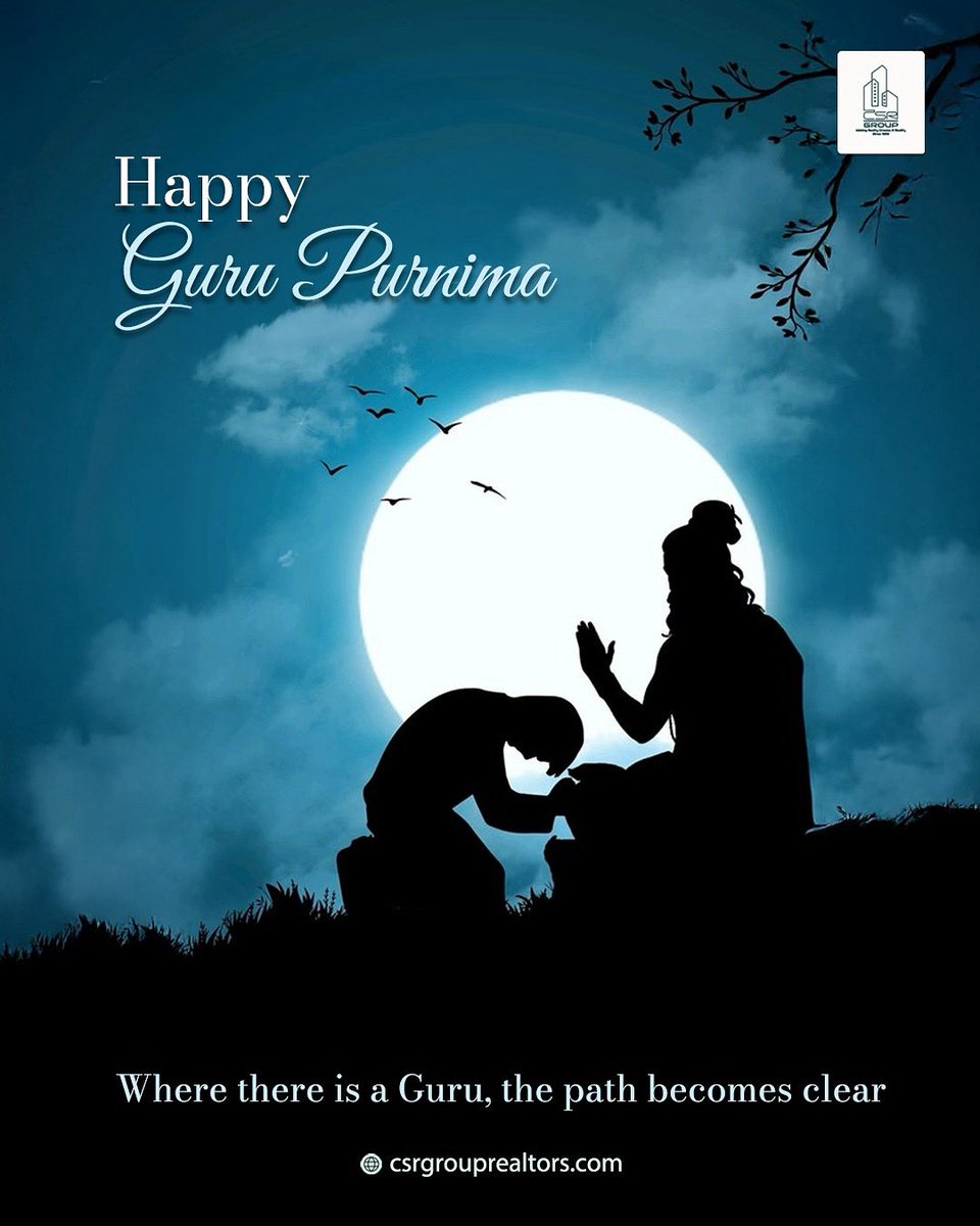 csrgrouprealty's tweet image. 🌕🙏 Honouring the light that shows the way.

Happy #GuruPurnima from CSR Group.

Where there is a Guru, the path becomes clear.
.
#RealEstateWithValues #CSRGroup #Gratitude #GuruKripa