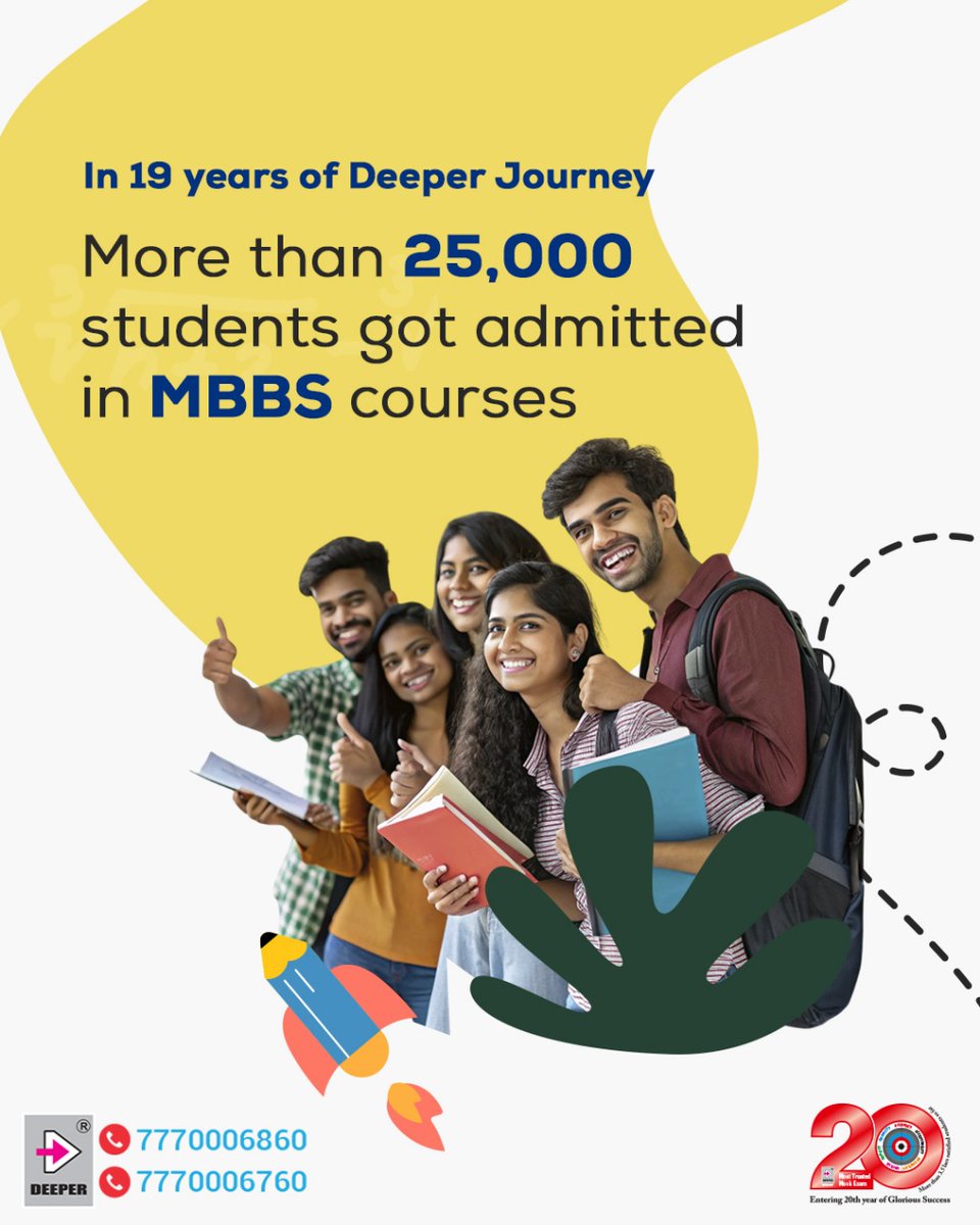 DeeperExams's tweet image. 🧠Deeper evaluate.

Over 19 years, 25,000+ students who took Deeper Mock Tests went on to become MBBS students.👩‍⚕️👨‍⚕️
Because when mock tests match the real exam, success becomes predictable.

#deeperexam #mocktest #MockTestPractice #NEET #NEETPreparation #neetexamguidance #doctor