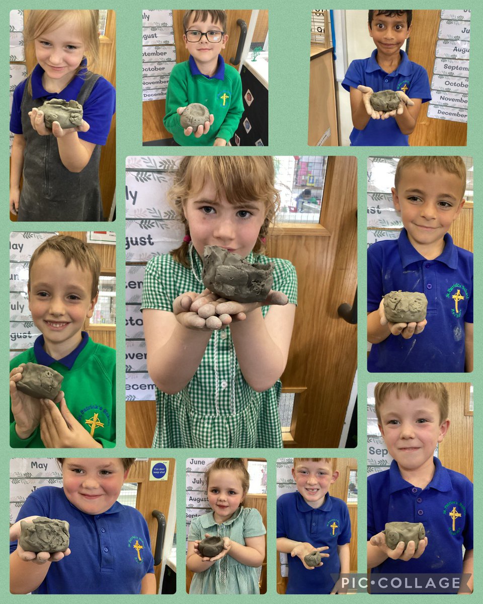 C Weall (@u2stbernadette) on Twitter photo Take a look at our fantastic pinch pots! 👀
The children used their knowledge of clay techniques such as the ‘score and slip’ method to design their pinch pots. Can you identify some of the children’s decorations?
I’m sure I can see a smiley face 😊
<a href="/stpatsrochdale/">St Patrick's RC Primary</a> <a href="/STOC_CAT/">St Teresa of Calcutta CAT</a> Take a look at our fantastic pinch pots! 👀
The children used their knowledge of clay techniques such as the ‘score and slip’ method to design their pinch pots. Can you identify some of the children’s decorations?
I’m sure I can see a smiley face 😊
<a href="/stpatsrochdale/">St Patrick's RC Primary</a> <a href="/STOC_CAT/">St Teresa of Calcutta CAT</a>