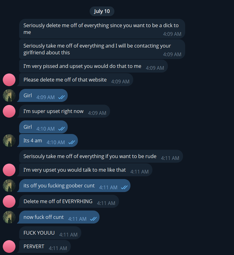 runesounds's tweet photo. New Abusive Sex Worker on Onlyfans 

@HisDirtyAngel05 

Begs for promo, gives consent to post photos, revokes consent to posting randomly at 4 am. Disgusting behavior. Promoters and Buyers beware of this disgusting cunt. https://t.co/5PQQLQOauP