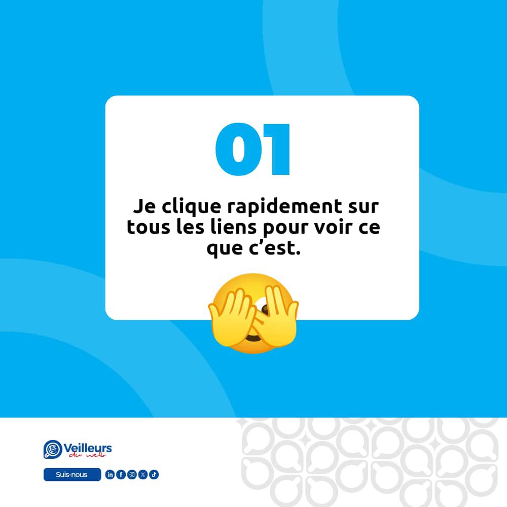 veilleursduweb's tweet image. Une offre-cadeau ? Un emploi soi-disant proposé par l’UNICEF ou une autre grande organisation ? Une promo exclusive d’un réseau de télécommunication ? Sur WhatsApp.
Si ça paraît trop parfait ou trop facile, c’est sûrement un piège. 🎣

Alors, comment peux-tu réagir face à ce…