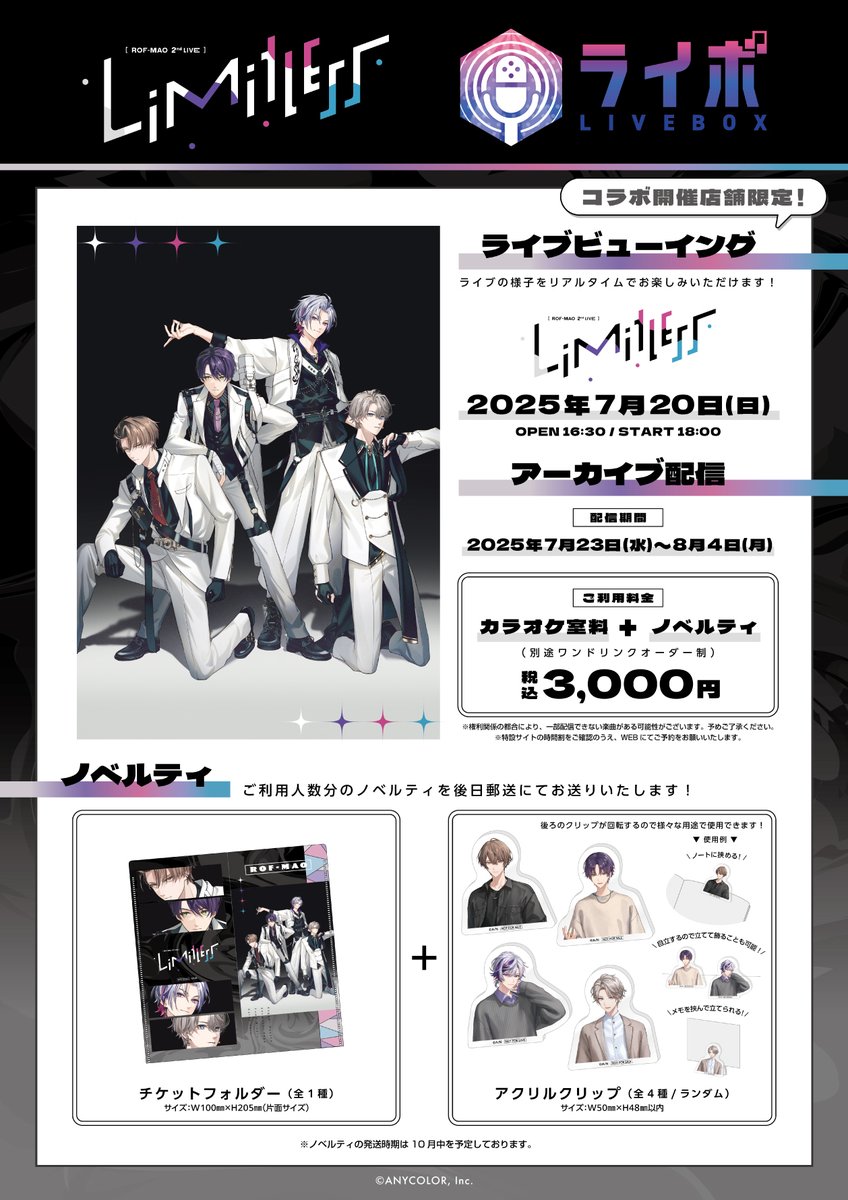 ろふまお　LIVE レプリカチケット　まねきねこ　キッチンカー　コースター ろふまお LIVE レプリカチケット まねきねこ キッチンカー コースター