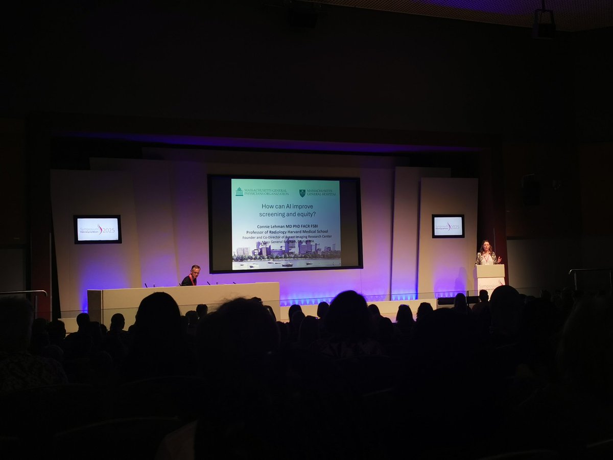 Prof. Connie Lehman opening the day at #Sympmamm2025 exploring the possibilities that AI can offer breast screening.
#equity <a href="/NSShse/">National Screening Service</a> <a href="/SympMamm/">Symp Mamm</a>