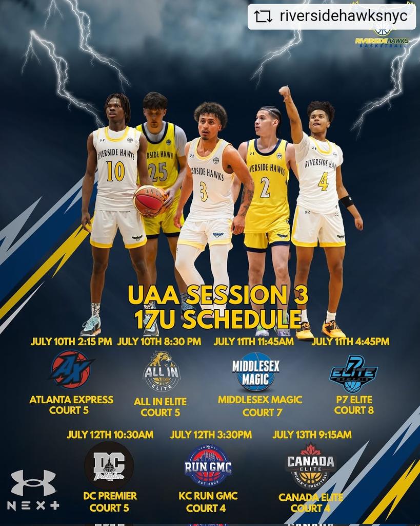 Come watch an exciting weekend of UAA CIRCUIT here's my schedule for this weekend starting today..
#riversidehawks #uaa #uanext