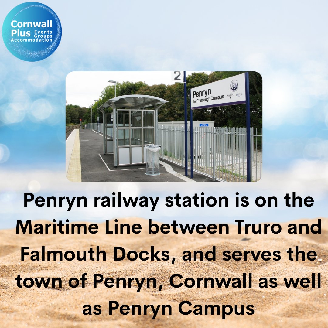 Cornwall-Plus Accommodation and Events (@cornwall_plus) on Twitter photo Travel easily by train from Penryn Station.
Plan your journey 🚆 nationalrail.co.uk/stations/penry…
#PenrynStation #TravelCornwall #CornwallByTrain #EcoTravel #VisitCornwall #TrainTravelUK #CornwallPlus #FalmouthJourney #SustainableTravel #UKStaycation Travel easily by train from Penryn Station.
Plan your journey 🚆 nationalrail.co.uk/stations/penry…
#PenrynStation #TravelCornwall #CornwallByTrain #EcoTravel #VisitCornwall #TrainTravelUK #CornwallPlus #FalmouthJourney #SustainableTravel #UKStaycation