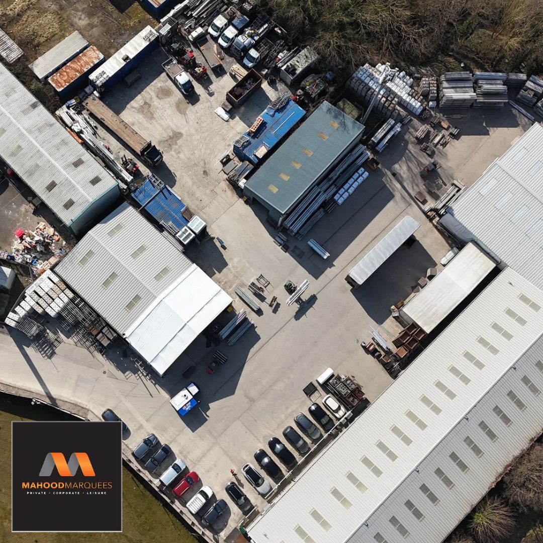 Here's a bird's-eye view of our headquarters- where precision meets flawless execution.

✅ Streamlined event logistics
✅ Impeccably organised marquee inventory
✅ Reliable fleet and storage systems
✅ Built to serve clients with speed and care