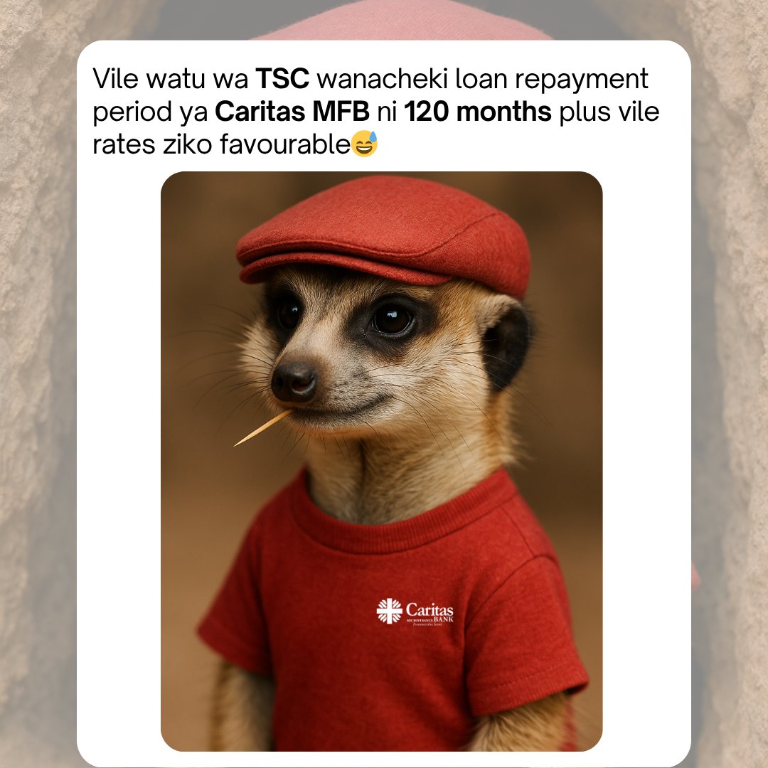 To All #TSC Staff!

Access unsecured personal loans of up to Ksh 4 million with flexible repayment terms of up to 120 months and favourable interest rates.

#UnsecuredLoans #CheckoffLoans #TSC #CaritasAt10