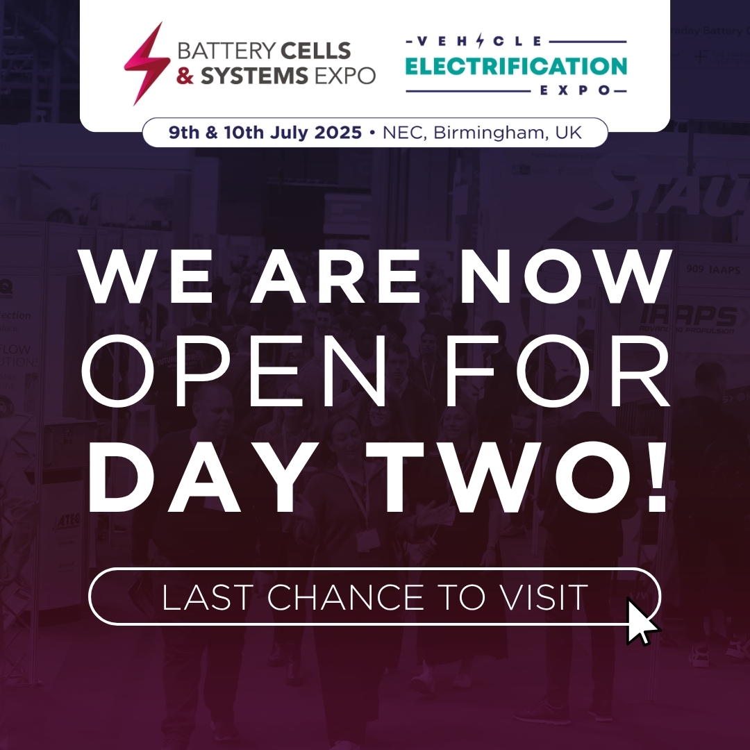 Battery Cells & Systems Expo (@batterycellexpo) on Twitter photo Welcome to Day 2 of <a href="/BatteryCellExpo/">Battery Cells & Systems Expo</a> and <a href="/VeExpo/">Vehicle Electrification Expo</a>!
Prepare yourselves for another day filled with insightful sessions and abundant networking opportunities.
#BCS25 #VEX25 #BatteryCells #BatterySystems #ElectricVehicles #EV Welcome to Day 2 of <a href="/BatteryCellExpo/">Battery Cells & Systems Expo</a> and <a href="/VeExpo/">Vehicle Electrification Expo</a>!
Prepare yourselves for another day filled with insightful sessions and abundant networking opportunities.
#BCS25 #VEX25 #BatteryCells #BatterySystems #ElectricVehicles #EV
