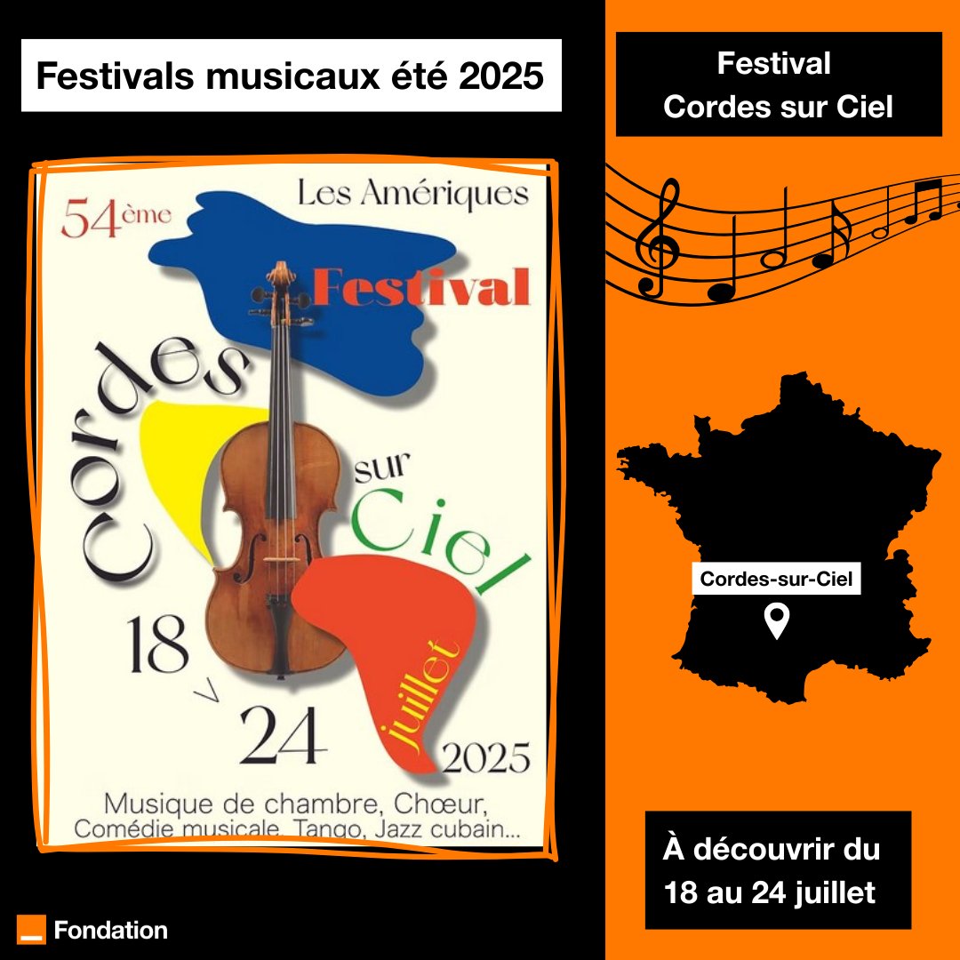 🎺 Du 18 au 24 juillet, Cordes-sur-Ciel vous ouvre un panorama musical, dans un décor unique. 
Au rendez-vous : Classique, jazz, musiques populaires... Nous avons à cœur de faire rayonner ce festival. 

Prenez votre envol 👉 festivalcordessurciel.com
