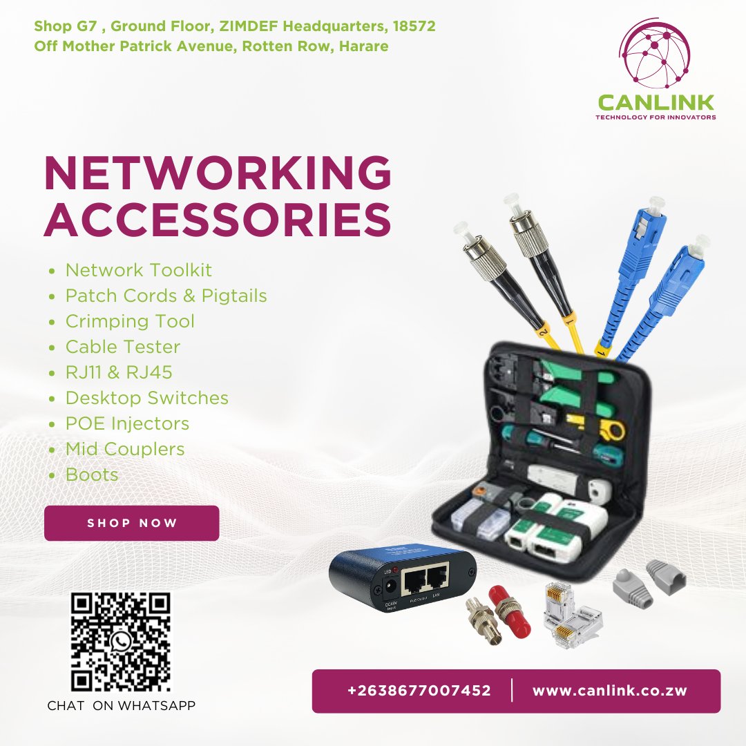 High-quality network accessories — from patch cords to boots, we've got what keeps your network running smoothly and efficiently.
Shop now!!!
.
.
.
.
#PatchCords #ITInfrastructure   #poeinjectors #pigtails #cabletester #crimpingtool #midcoupler #rj11 #rj45 #desktopswitch