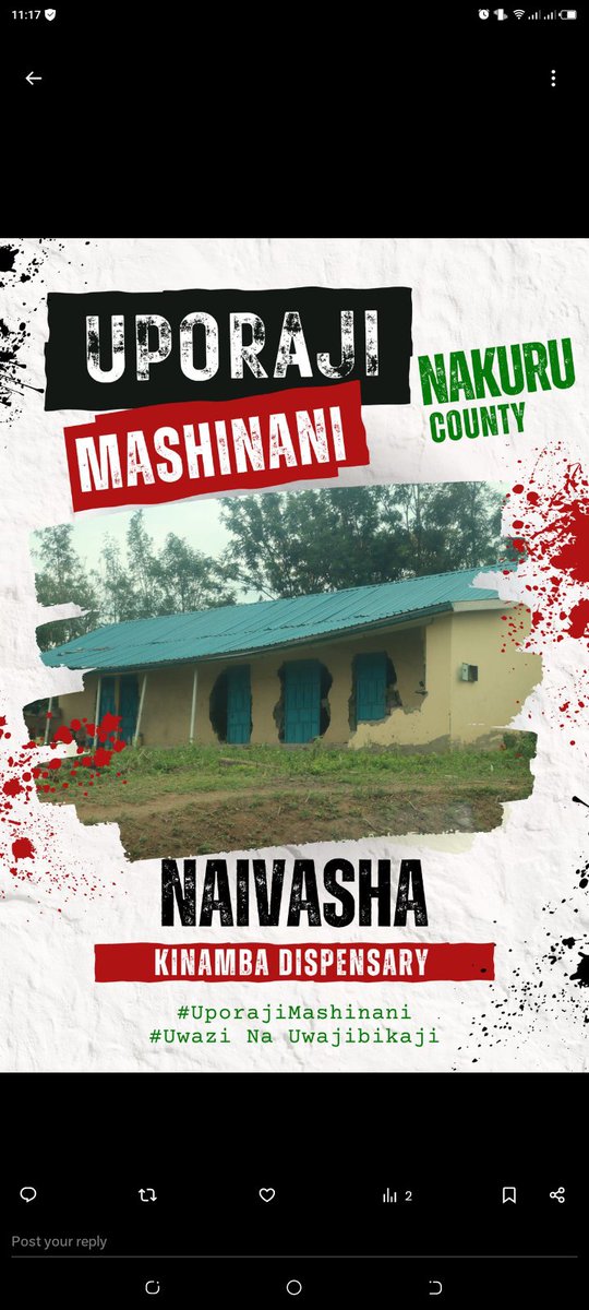 When health systems fail, it is not just individual who suffer-society does too. 
#UporajiMashinani
#Uwazi Na Uwajibikaji