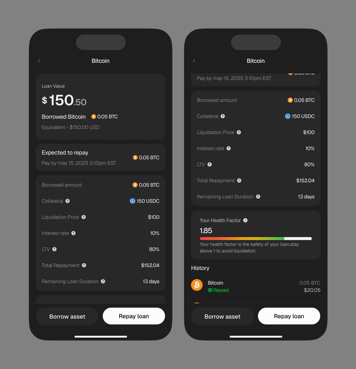 Turn off the lights💡Bitcoin loan details for ascenta wallet dark mode🚀