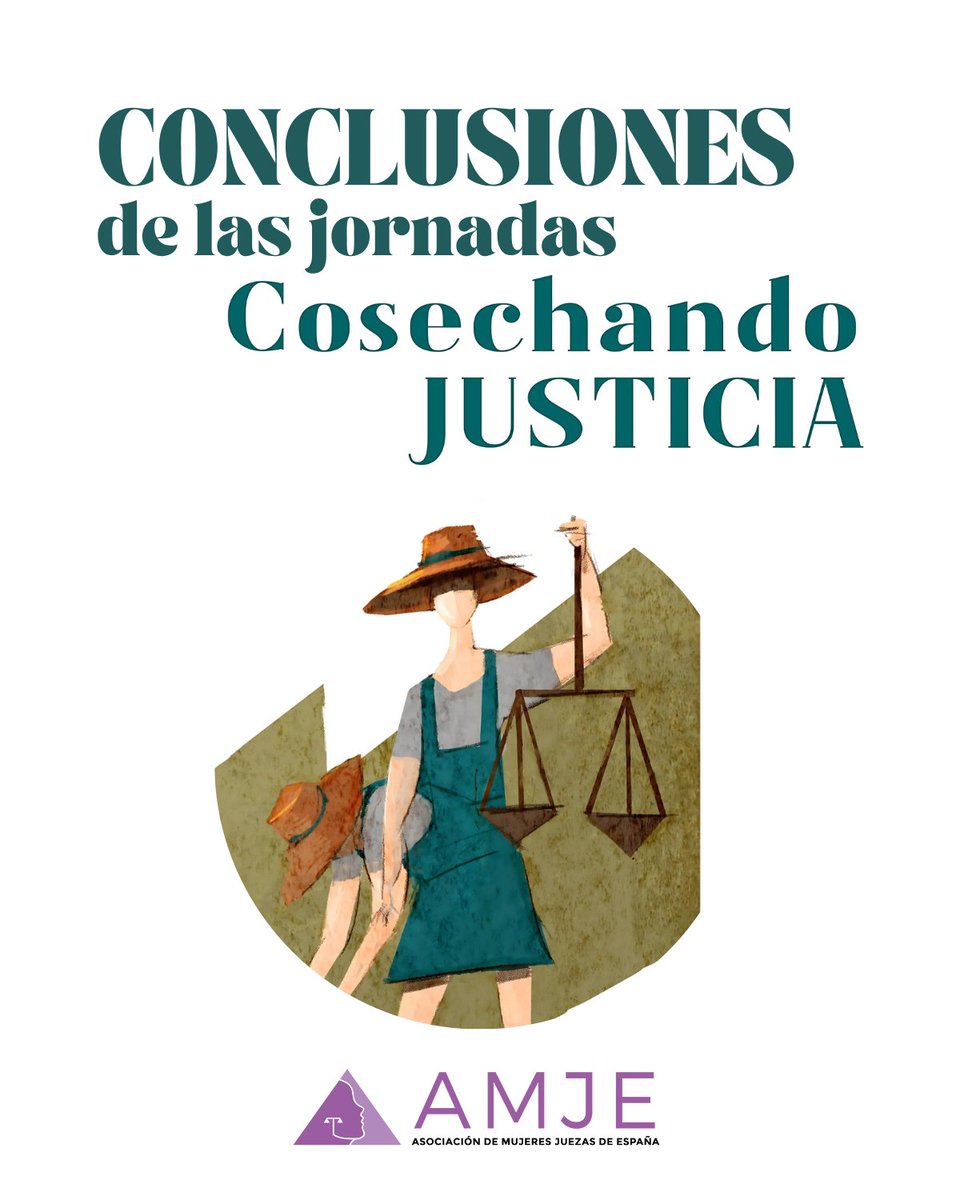 mujeresjuezas's tweet image. Hace unas semanas, #AMJE, en colaboración con el Colegio de la Abogacía de Huelva, celebramos las jornadas “Cosechando Justicia”. Hoy, como prometimos, publicamos nuestras conclusiones.🌱
Puedes leerlas en nuestra web 👉 mujeresjuezas.es/2025/07/09/con…
#mujeresjuezas #jornaleras