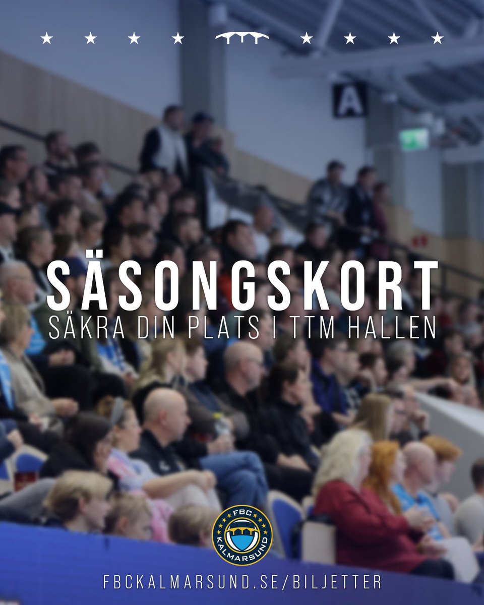 Nu kan ni äntligen köpa säsongskort! 🤩

Säsongen drar igång den 20 september! Innan dess väntar Svenska Cupen och spännande träningsmatcher, som också ingår i säsongskortet! 😃

🎫 Vi ses i TTM hallen! Säsongskorten hittar ni på fbckalmarsund.se/biljetter