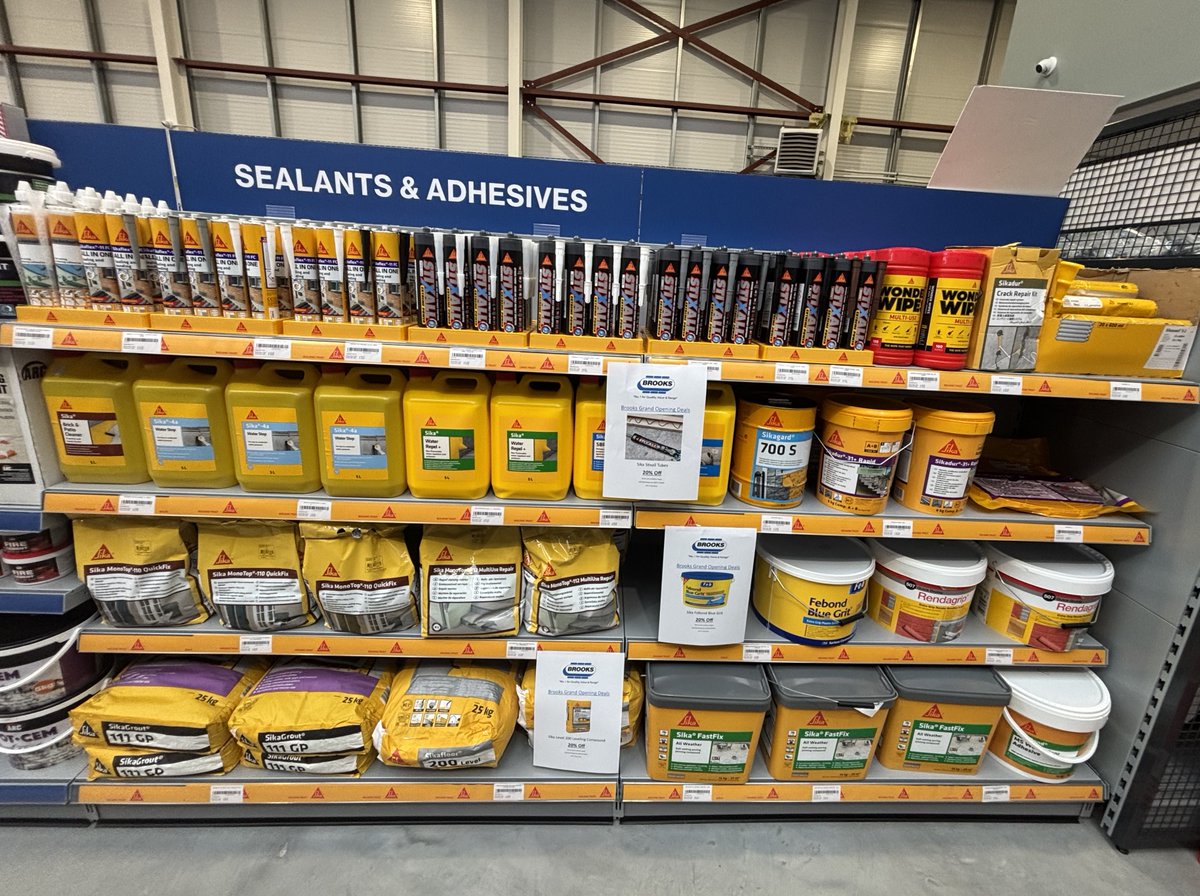 We’re excited to be here this morning for the official opening of Brooks Drogheda! 👷‍♂️🔨

Come and visit our stand and chat with a member of our team, we’re here to offer expert advice and product recommendations to help you get the job done right.