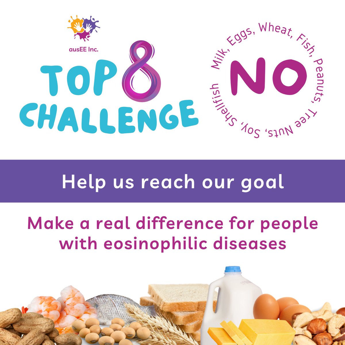 Help us reach our $18,000 goal for research!
Our #Top8Challenge Day is coming up on 8 August, and this year, we need your support more than ever.
Right now, two critical research projects are on hold due to lack of funding.
Learn more and get involved: top8challenge.com